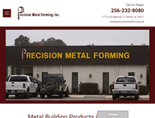 Tablet Screenshot of precisionmetalforming.net